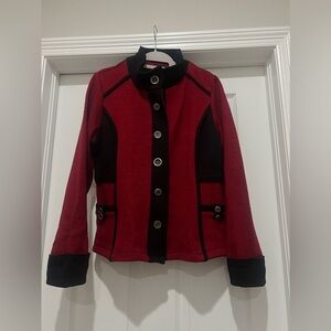 Icelandic Design Womens Size M 100% Wool Metal Button Coat Jacket